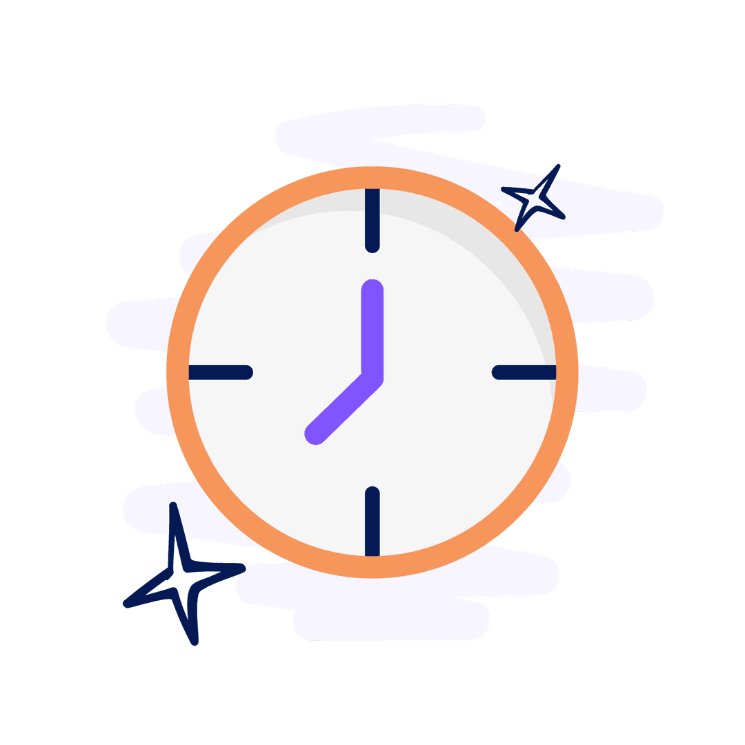 Wall clock symbol displaying 7 o'clock